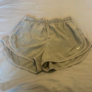 Nike womens running shorts. Gray. Size L. Great condition